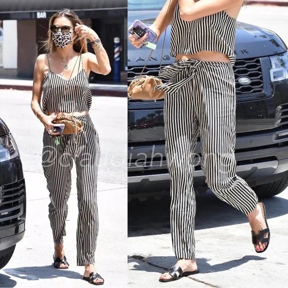 ✨RARE✨ ACACIA Hobbs Silk Pants in Sage Python